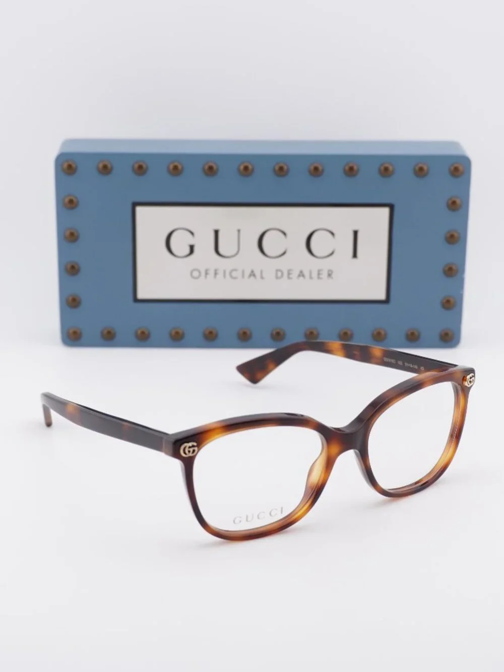 Gucci GG1816O 002 Cat Eye Eyeglasses - Havana 51mm
